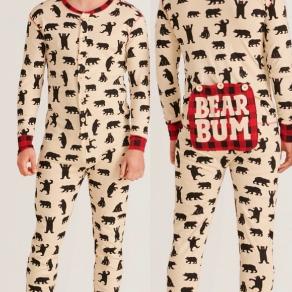 Black Bear Unisex Adult Onesie (L) - Picture 1 of 8